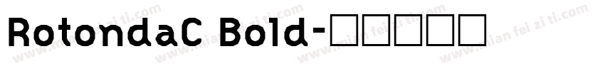 RotondaC Bold字体转换
